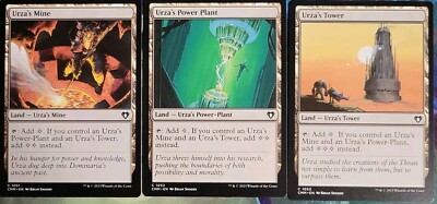 MTG Urza Tron Land Set: 1x Urza s Tower, 1x Urza's Mine,  1x Urza's Power Plant