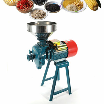 Electric Grinder Mill Grain Corn Wheat Feed/Flour Dry Cereal Grinding Machine US