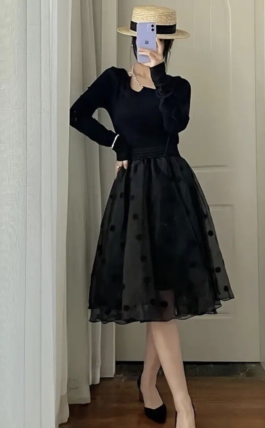 No Brand 2 Layer Sheer Midi Skirt Sz S/M | eBay