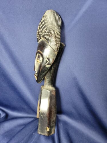 Afrikanische handgeschnitzte Ebenholz Holz Mann Rassel, Spielzeug Lärmmacher RAR - Bild 2 von 5