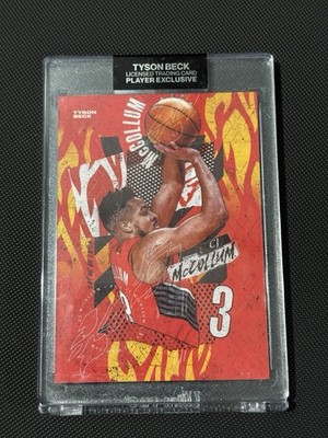 CJ McCollum Tyson Beck 2021 encased Trading Card LIMITIERT AUF 500