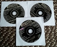 3 KARAOKE CDG SET MALE COUNTRY MONSTER HITS CD G LOT MUSIC MH1070,MH1064,MH1077
