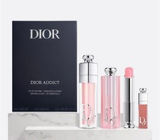 DIOR ADDICT 3 PIECE SET (001 Pink) Lip Glow, Lip Maximizer & Mini LIP ESSENTIALS