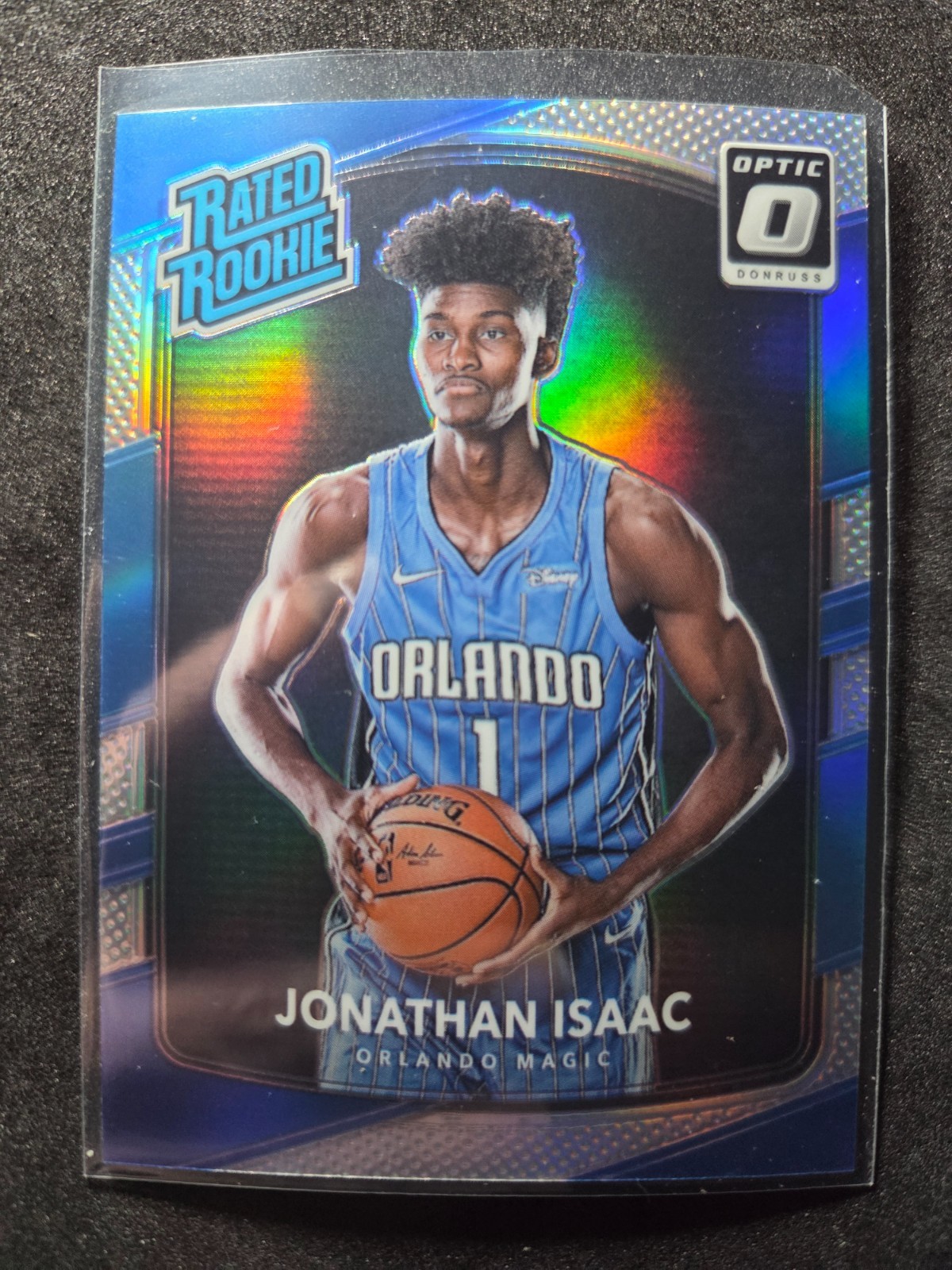 Jonathan Isaac 2017-18 Donruss Optic #195 Rated Rookie Holo Silver Prizm-Orlando