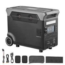 Uimoso Portable Power Station Solar Generator 3600W 3840Wh with 10 Output Ports