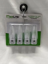 MaxLite Plug in Night Lights Dusk to Dawn, White 4 Pack.