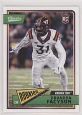 2018 Panini Classics Rookies Brandon Facyson #274 kh7