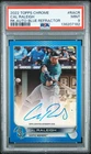 2022 TOPPS CHROME ROOKIE AUTO BLUE REFRACTOR #RACR CAL RALEIGH 85/150 PSA 9 AUTO