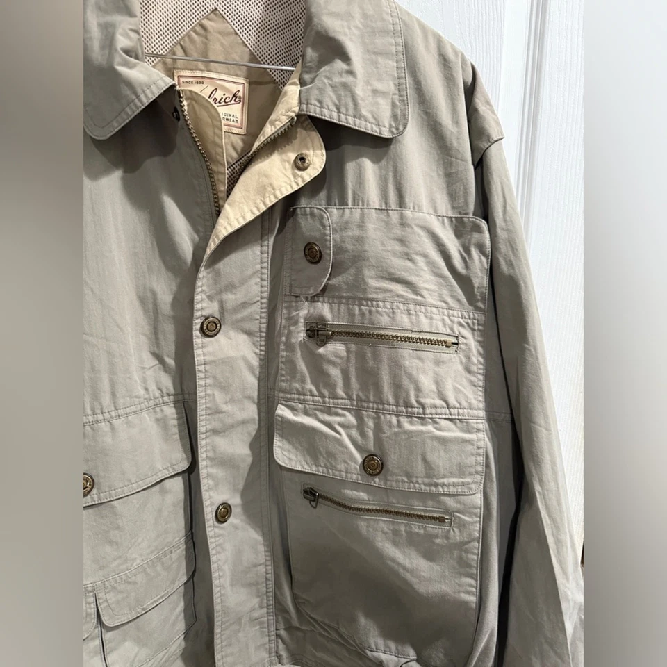 Chaqueta de campo gris Woolrich de colección para hombre tareas granero pescador herencia pescador caza Foto 2 de 4