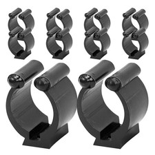 10 Pcs Plastic Wall Mount Rod Holder Clips for Pool Cue and Fishing Rods