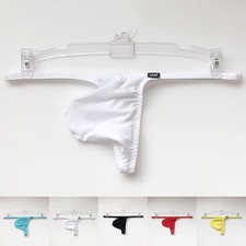 20 Ice Silk Men's Low Waist Thong Underwear Comfortable Pouch Lingerie