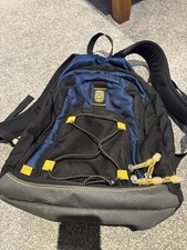 Timberland Backpack Mens Blue Black Yellow Outdoor Hiking School Travel Bag