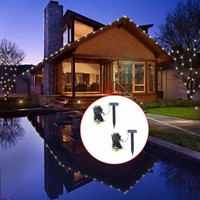 Solarbetriebene Led-Lichterketten 2 Stk. Warmweiß