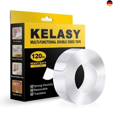 Kelasy Double Sided Tape Heavy, Doppelseitiges Klebeband Extra Stark, Extra
