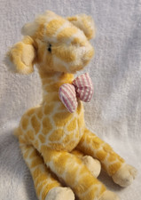 Vintage Russ Baby Blessings Jiffy Giraffe Plush Pink Bow tie Stuffed Y2K vintage