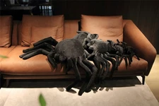 Giant Stuffed Spider Toy Huge Realistic Black Spider Stuffed Animal Plush Pillow