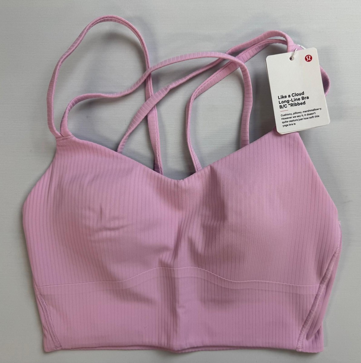 lululemon Like a Cloud Ribbed Longline Bra Light Support, B/C Cup