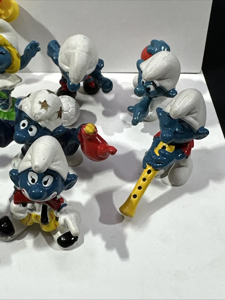 Lote De 12 Figuras De Colección Pitufos Peyo Schleich Pitufo Estatuillas PVC Figura Vinilo Foto 4 de 4