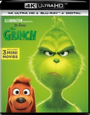 Illumination Presents Dr. Seuss' The Grinch 4K UHD Blu-ray Benedict Cumberb