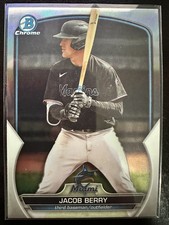 2023 Bowman Draft Jacob Berry BDC-19 Refractor Miami Marlins