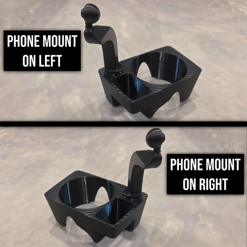 Center Console Cupholder and Phone Mount for 2020+ Audi A4, A5, and Q5 (B9.5) - Bild 5 von 10