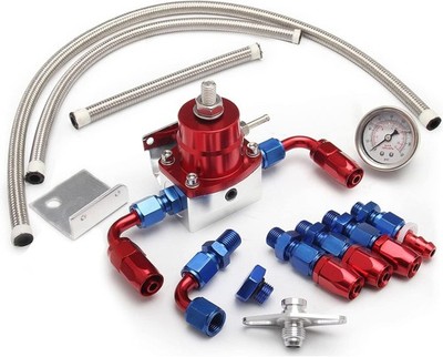 EFI Fuel Pressure Regulator HD Kit 0-100psi 6AN Fitting Universal Adjustable R..