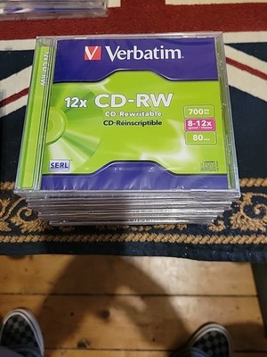 Verbatim 10er-Pack CD-RW Hi-Speed 80 Min/700Mb 8-12x Speed Compact Disc