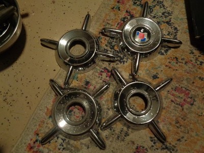 4 Mercury Montclair Monterey 1956 Spinner Hubcap Wheel Center Caps MC 3751 - C