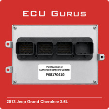2013 Jeep Grand Cherokee 3.6l Engine Computer P68170410 Vin Programmed Ecm Pcm 2013 Jeep Grand Cherokee 3.6l Engine Computer P68170410 Vin Programmed Ecm Pcm