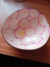 Lacquered Mother Of Pearl Effect Coconut Bowl 13.5 cm diameter