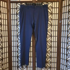 Rhone Pants Men's, 38x32, Navy Blue, Tech Twill Commuter, Slim Fit Chino