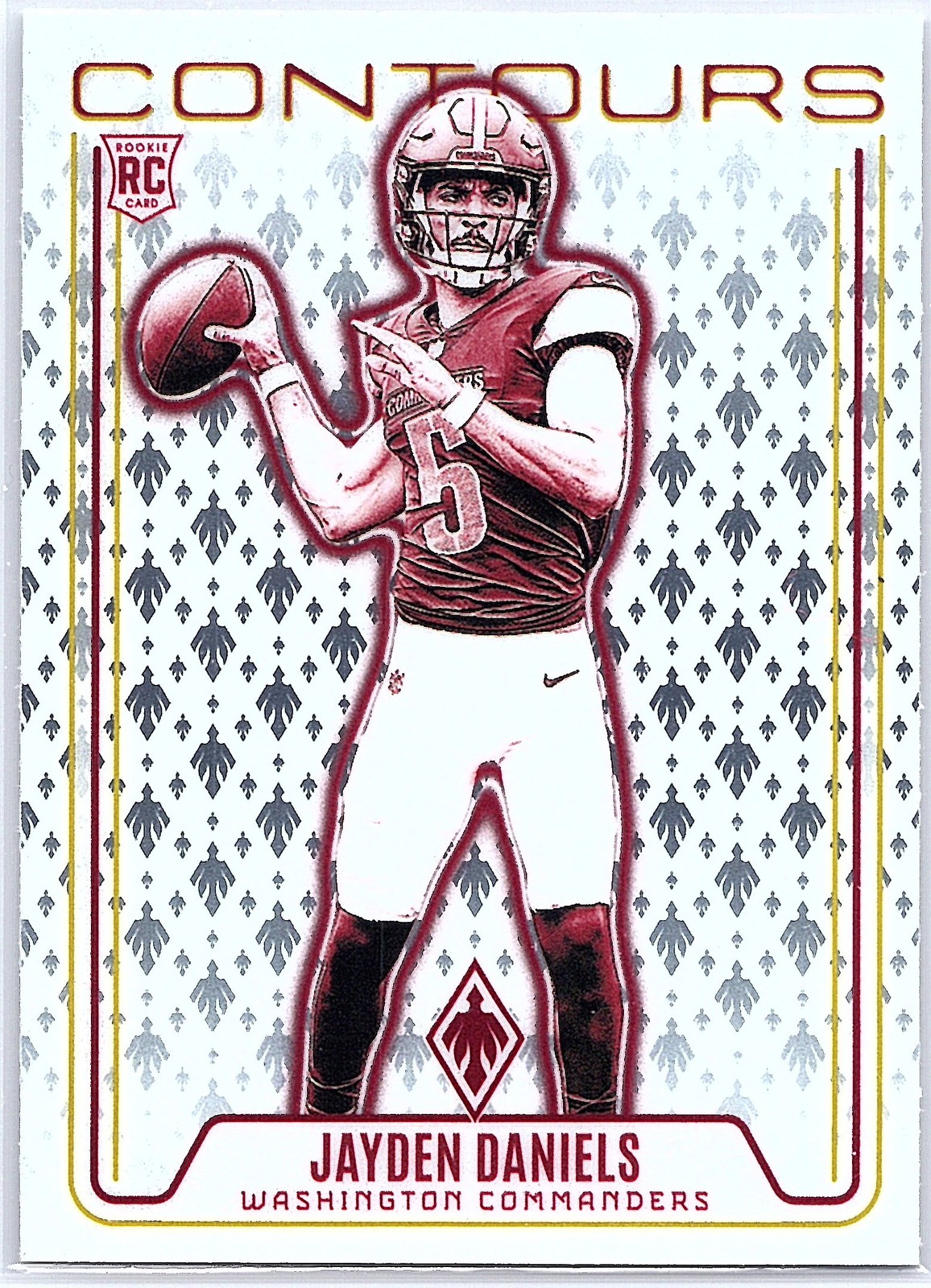 2024 Panini Phoenix #CON-JDS Jayden Daniels Contours Wave