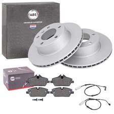 ABS BREMSSCHEIBEN 284mm + BELÄGE VORNE passend für BMW 1er E81 E87 116+118i/d
