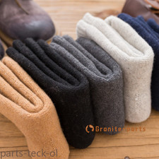 5Pairs Men Wool Crew Thermal Heavy Warm Duty Thick Sport Boots Work Socks Winter
