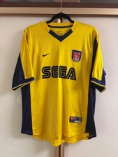 Arsenal 1999/2001 Nike Away Football Shirt Soccer Jersey Sz M
