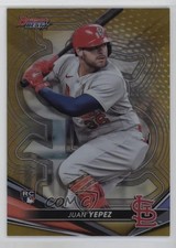2022 Bowman's Best Gold Refractor 34/50 Juan Yepez #15 18yk