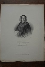 HENRIETTE BEECHER STOWE (1811-1896) PORTRAIT. 19 eme. ne a LITCHFIELD