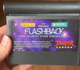 Atari Jaguar Flashback Game Cartridge Tested and Working with Manual
