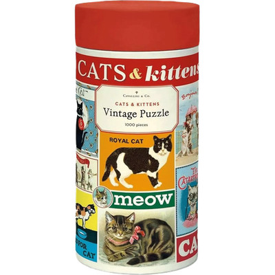 Cavallini Papers & Co. Cats Katzen 1000 Teile Puzzle, Mehrfarbig