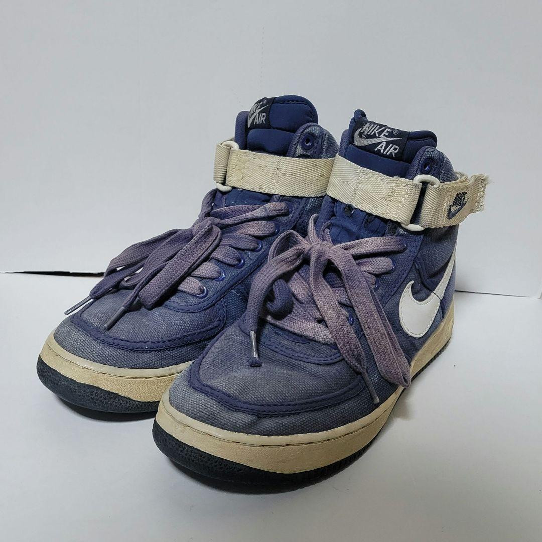 Nike Air Force1 High Canvas 1994 Navy blue 90s sneakers 25.5cm | eBay