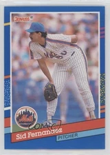 1991 Donruss Sid Fernandez (3 Purple Stripes on Right Border) #97 t3w