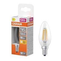 Osram Led Filament C35 Kerze 3,4W = 40Watt E14 Klar 470Lm Warmweiß 2700K 300°