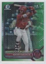 2022 Bowman Chrome Mega Box Green Mojo Refractor 26/99 Adrian Placencia 0fz3
