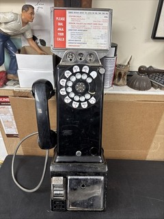 VINTAGE Western Electric 3 Slot Rotary PAYPHONE Bell System