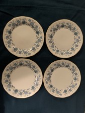 4 x Colclough bone china Braganza side plates,  16cm, proceeds to charity