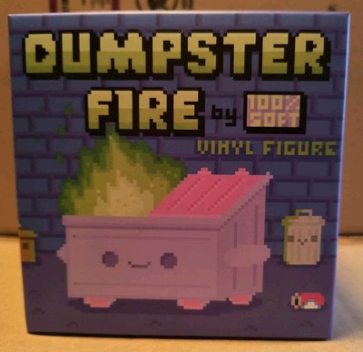 100% Soft Magical 8-Bit Dumpster Fire Figure EE Exclusive LE #247/ 500 FREE SHIP