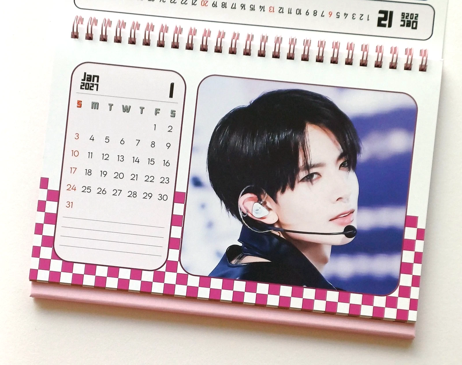 Enhypen Photo Desk Calendar 2026 2027 K-pop Goods Gift