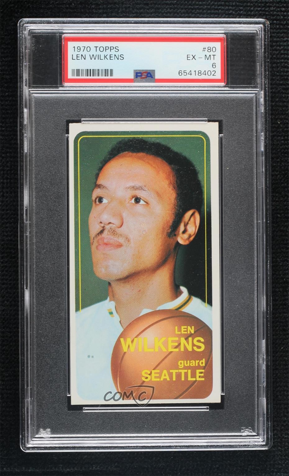 1970-71 Topps Lenny Wilkens #80 PSA 6 HOF 3g8