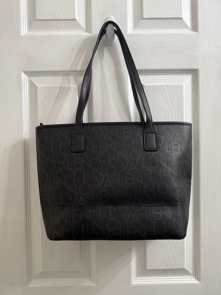 Valentino by Mario Valentino Italy Leather black Tote Soho Monogram bag - Image 2 of 4