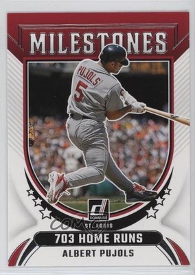 2024 Panini Donruss Milestones Albert Pujols #11 0e4z